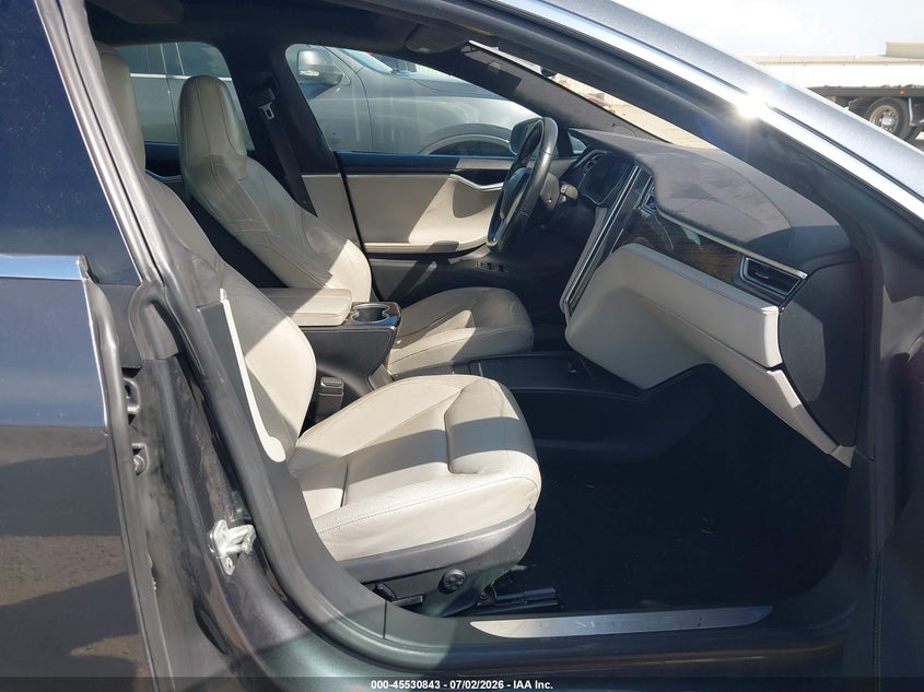 2016 Tesla Model s VIN 5YJSA1E15GF144359 IAAI salvage auction — LEFT SIDE, Original (Texas), sold $4,250 on 2026-07-13 (photo 5)