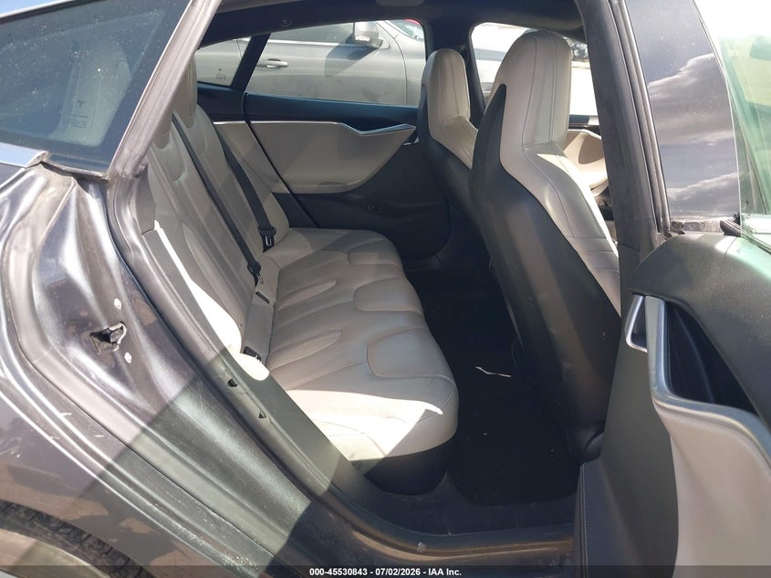 2016 Tesla Model s VIN 5YJSA1E15GF144359 IAAI salvage auction — LEFT SIDE, Original (Texas), sold $4,250 on 2026-07-13 (photo 8)