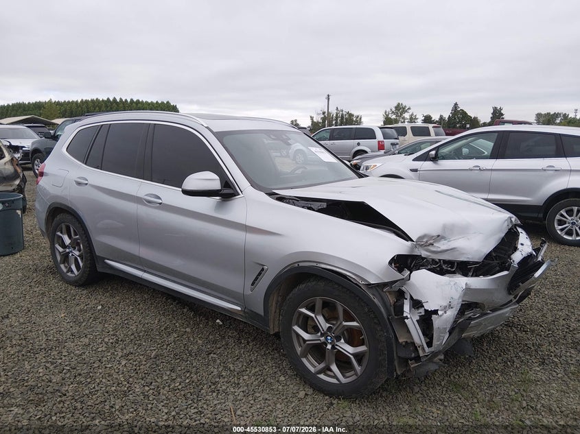 2021 BMW X3 VIN 5UXTS1C06M9G26485 — IAAI salvage auction photo