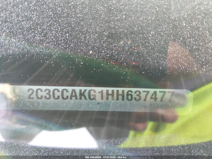 2017 Chrysler 300c VIN 2C3CCAKG1HH637477 IAAI salvage auction — NORMAL WEAR, Clear (North Carolina), sold $1,000 on 2026-07-08 (photo 9)