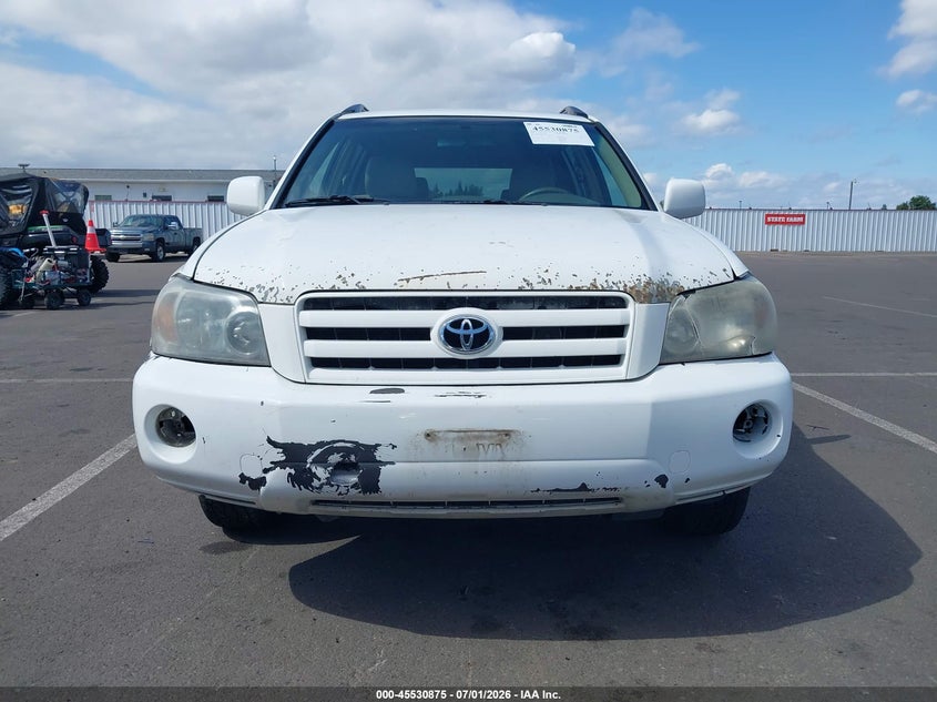 2006 Toyota Highlander VIN JTEEP21A360169275 IAAI salvage auction — NORMAL WEAR, Clear (Oregon), sold $300 on 2026-07-28 (photo 6)