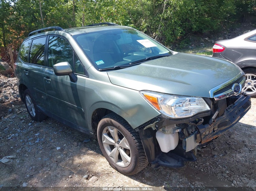 2016 Subaru Forester VIN JF2SJADC5GH460137 IAAI salvage auction — FRONT END, Clear (Massachusetts), sold $3,700 on 2026-07-14 (photo 1)
