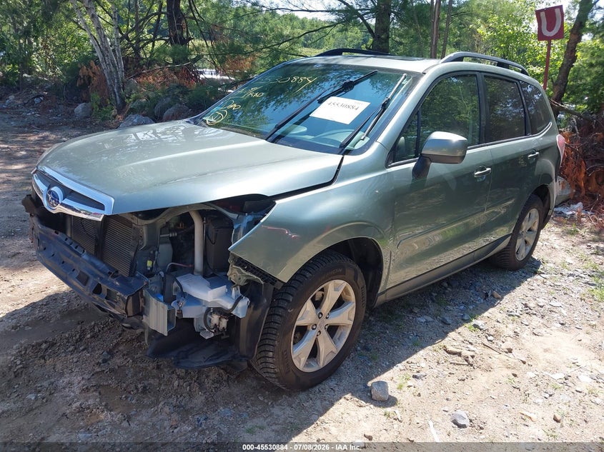 2016 Subaru Forester VIN JF2SJADC5GH460137 IAAI salvage auction — FRONT END, Clear (Massachusetts), sold $3,700 on 2026-07-14 (photo 2)