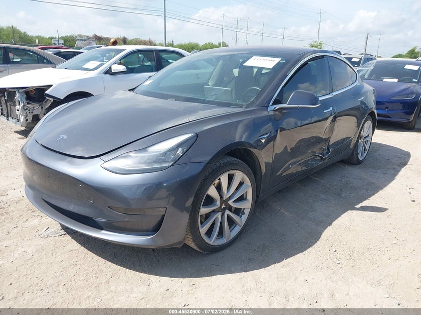 2018 Tesla Model 3 VIN 5YJ3E1EA7JF009562 IAAI salvage auction — HAIL, Original (Texas), sold $5,350 on 2026-07-29 (photo 2)