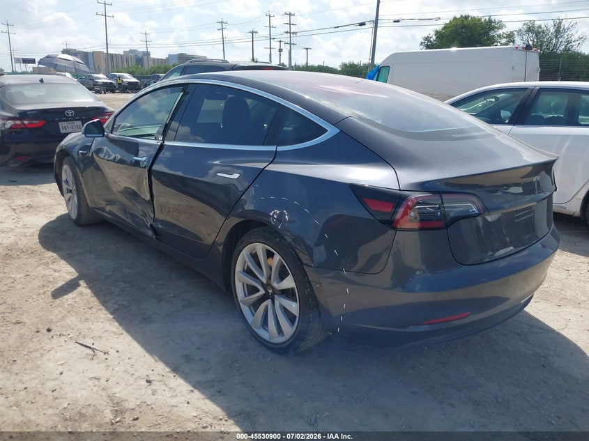 2018 Tesla Model 3 VIN 5YJ3E1EA7JF009562 IAAI salvage auction — HAIL, Original (Texas), sold $5,350 on 2026-07-27 (photo 3)