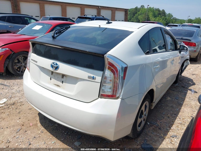 2013 Toyota Prius VIN JTDKN3DU1D5540572 IAAI salvage auction — FRONT END, Salvage (North Carolina), sold $925 on 2026-07-23 (photo 4)