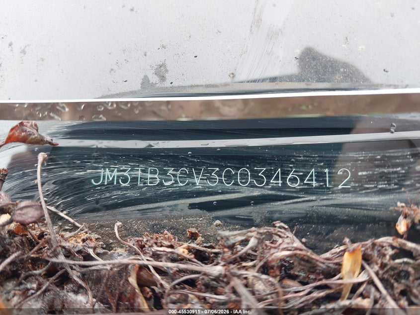 2012 Mazda Cx-9 VIN JM3TB3CV3C0346412 IAAI salvage auction — NORMAL WEAR, Clear (Pennsylvania), sold $400 on 2026-07-15 (photo 9)