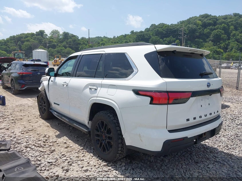 2024 Toyota Sequoia VIN 7SVAAABA9RX030248 IAAI salvage auction — LEFT FRONT, Salvage Title, sold $38,450 on 2026-08-04 (photo 3)