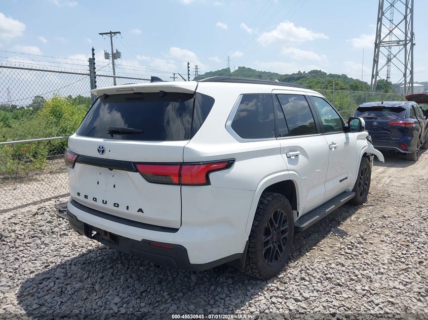 2024 Toyota Sequoia VIN 7SVAAABA9RX030248 IAAI salvage auction — LEFT FRONT, Salvage Title, sold $38,450 on 2026-08-04 (photo 4)