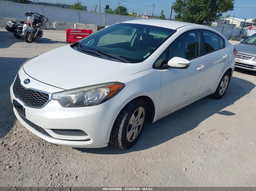 2016 Kia Forte VIN KNAFX4A61G5498025 IAAI salvage auction — NORMAL WEAR, Clear (Indiana), sold $725 on 2026-07-14 (photo 2)