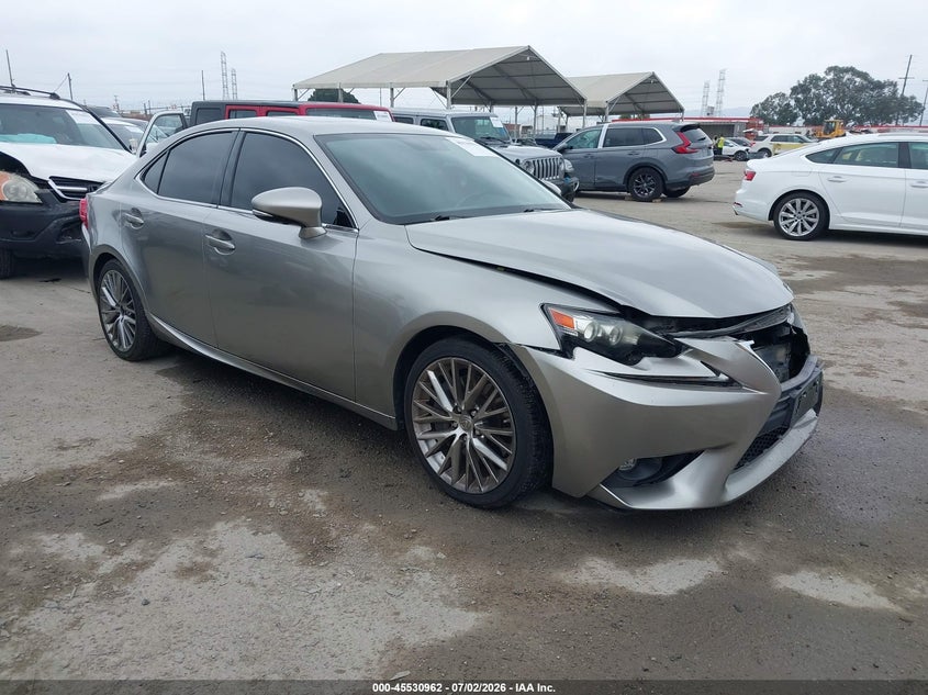 2016 Lexus Is VIN JTHBA1D22G5027591 IAAI salvage auction — FRONT END, Salvage Title, sold $4,950 on 2026-07-22 (photo 1)