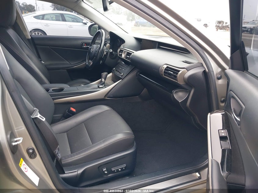 2016 Lexus Is VIN JTHBA1D22G5027591 IAAI salvage auction — FRONT END, Salvage Title, sold $4,950 on 2026-07-22 (photo 5)