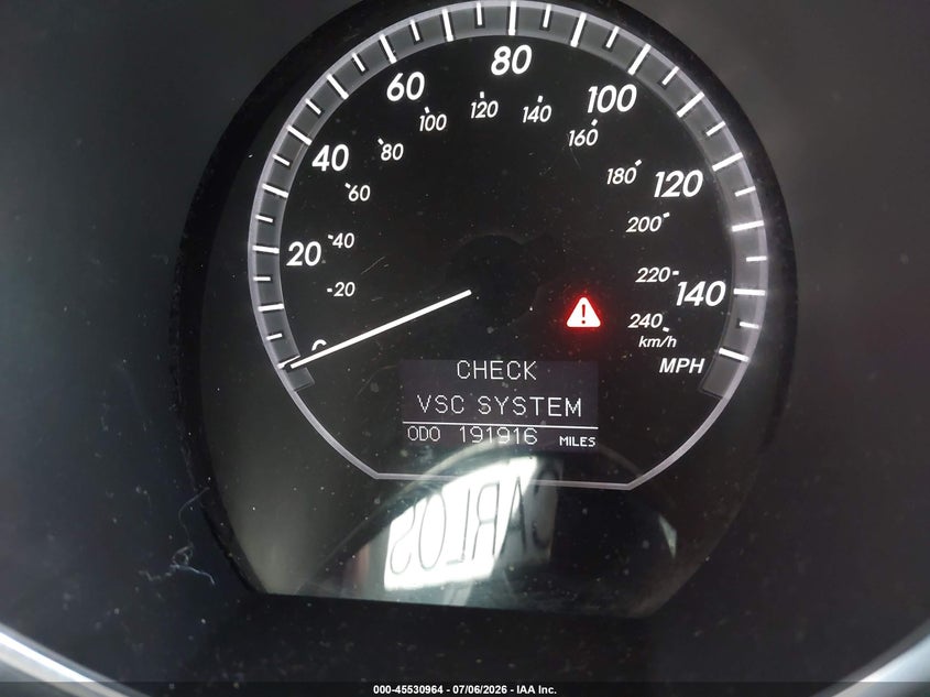 2006 Lexus Rx 400h VIN JTJHW31U260019062 IAAI salvage auction — FRONT END, Salvage (California), sold $925 on 2026-07-29 (photo 7)