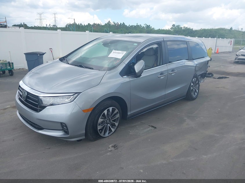 2024 Honda Odyssey VIN 5FNRL6H64RB011883 IAAI salvage auction — REAR END, Salvage Title, sold $11,100 on 2026-07-29 (photo 2)