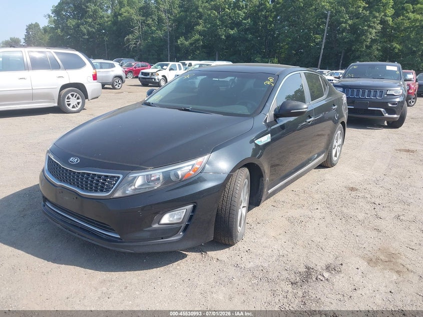 2014 Kia Optima hybrid VIN KNAGM4AD2E5065239 IAAI salvage auction — NORMAL WEAR, Clear (Maryland), sold $350 on 2026-07-22 (photo 2)