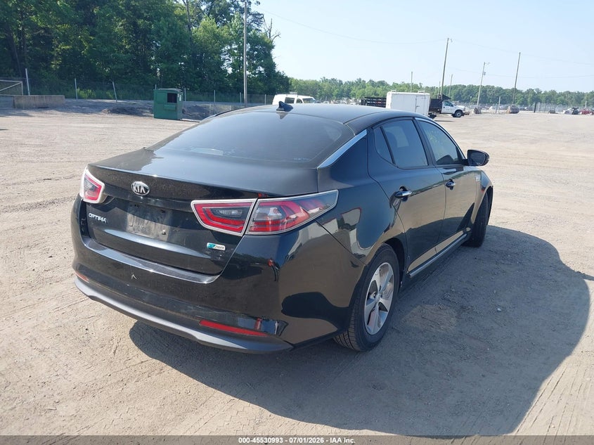 2014 Kia Optima hybrid VIN KNAGM4AD2E5065239 IAAI salvage auction — NORMAL WEAR, Clear (Maryland), sold $350 on 2026-07-22 (photo 4)