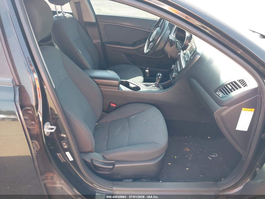 2014 Kia Optima hybrid VIN KNAGM4AD2E5065239 IAAI salvage auction — NORMAL WEAR, Clear (Maryland), sold $350 on 2026-07-22 (photo 5)