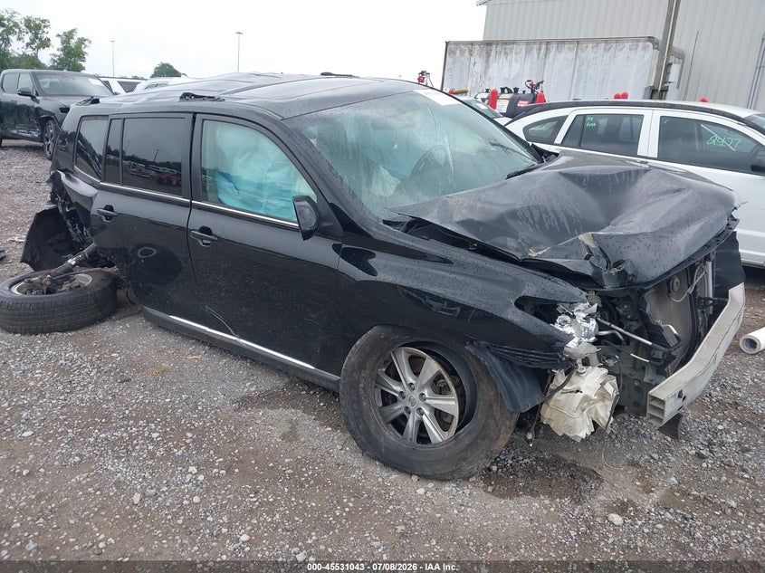 2011 Toyota Highlander VIN 5TDZK3EH8BS031353 IAAI salvage auction — ROLLOVER, Salvage (Tennessee), sold $25 on 2026-07-30 (photo 1)