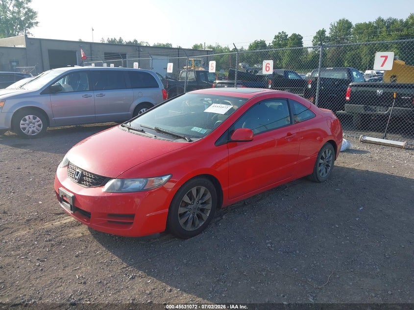 2009 Honda Civic VIN 2HGFG12859H535446 IAAI salvage auction — RIGHT SIDE, Mv-907A (New York), sold $700 on 2026-08-01 (photo 2)