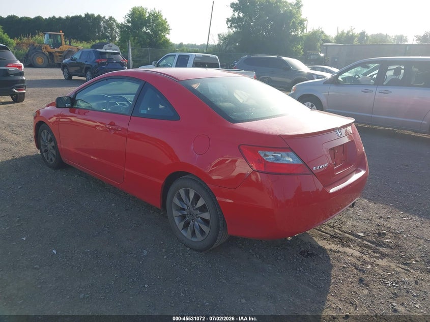 2009 Honda Civic VIN 2HGFG12859H535446 IAAI salvage auction — RIGHT SIDE, Mv-907A (New York), sold $700 on 2026-08-01 (photo 3)