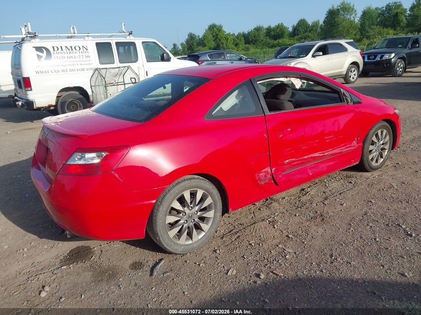 2009 Honda Civic VIN 2HGFG12859H535446 IAAI salvage auction — RIGHT SIDE, Mv-907A (New York), sold $700 on 2026-08-01 (photo 4)