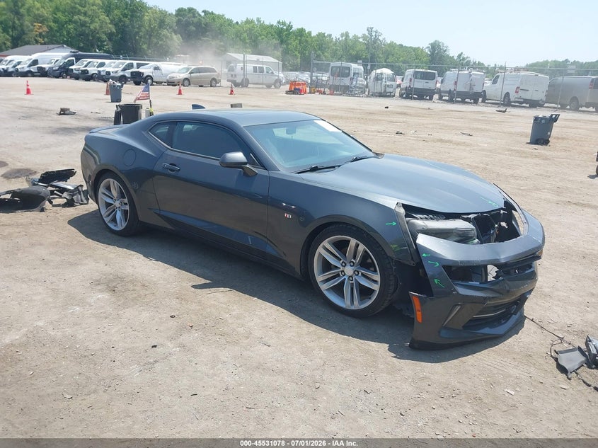 2017 Chevrolet Camaro VIN 1G1FB1RX7H0144045 IAAI salvage auction — LEFT FRONT, Salvage - Greater Than 75% (Maryland), sold $3,300 on 2026-07-11 (photo 1)