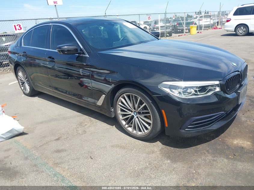 2019 BMW VIN WBAJA9C5XKB254655 IAAI salvage auction — LEFT FRONT, Salvage Title, sold $8,800 on 2026-08-02 (photo 1)