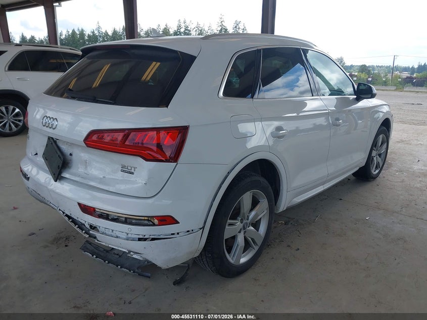 2018 Audi Q5 VIN WA1BNAFY4J2197705 IAAI salvage auction — REAR END, Bill Of Sale (Washington), sold $5,500 on 2026-07-29 (photo 4)