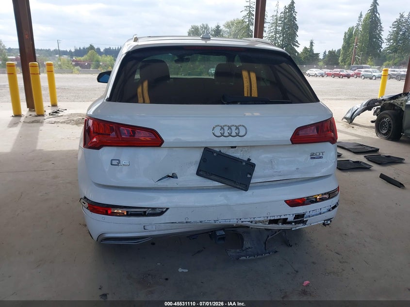 2018 Audi Q5 VIN WA1BNAFY4J2197705 IAAI salvage auction — REAR END, Bill Of Sale (Washington), sold $5,500 on 2026-07-29 (photo 6)