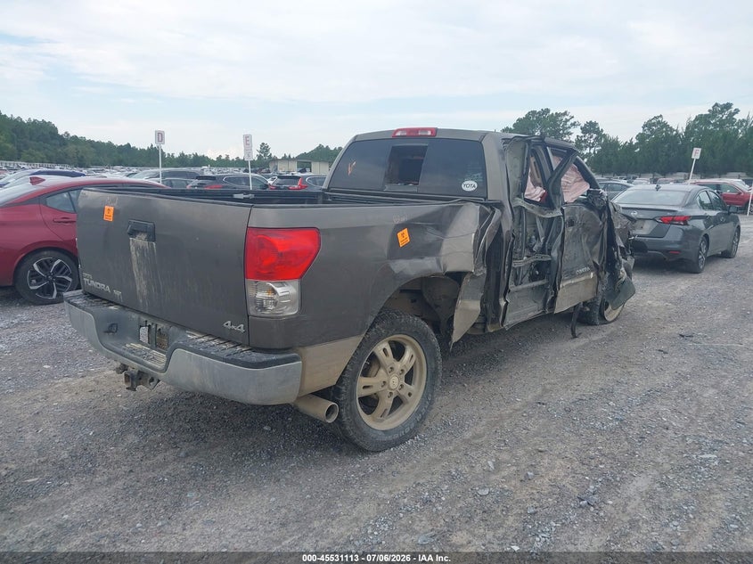 2008 Toyota Tundra VIN 5TFBV54168X066016 IAAI salvage auction — ROLLOVER, Rebuildable (Florida), sold $1,550 on 2026-07-23 (photo 4)