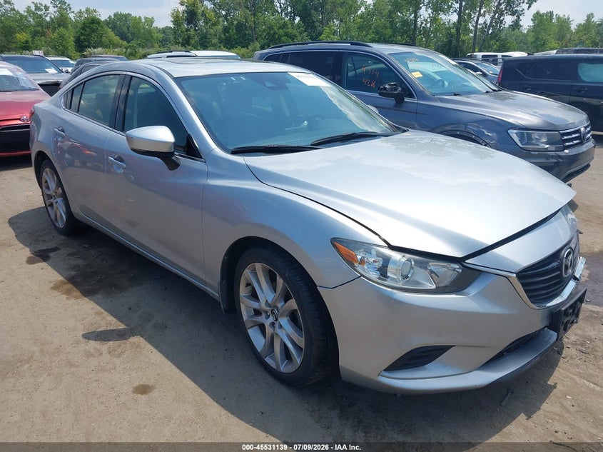 2017 Mazda 6 VIN JM1GL1V55H1133603 IAAI salvage auction — LEFT FRONT, Salvage (Ohio), sold $1,000 on 2026-07-22 (photo 1)