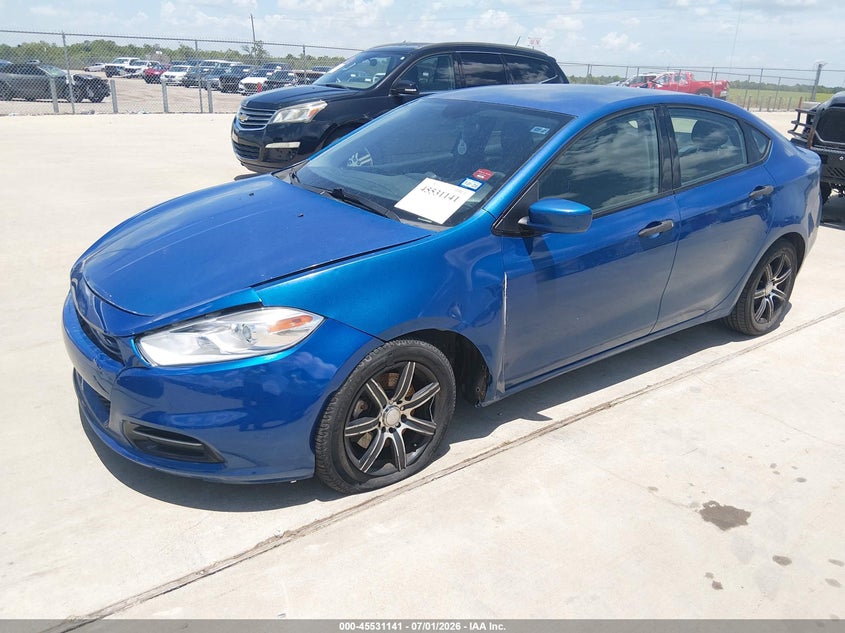 2013 Dodge Dart VIN 1C3CDFAA2DD305854 IAAI salvage auction — LEFT FRONT, Original (Texas), sold $775 on 2026-08-20 (photo 2)