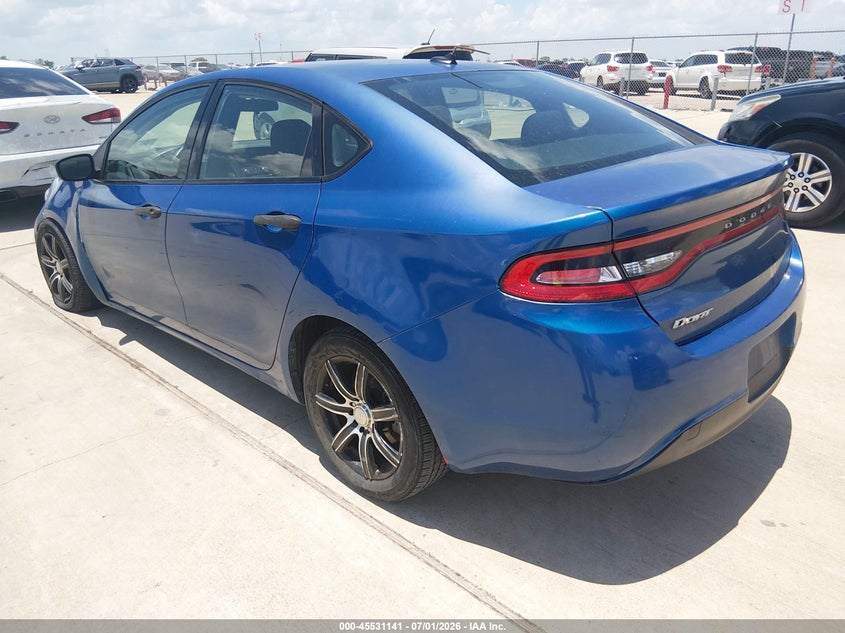 2013 Dodge Dart VIN 1C3CDFAA2DD305854 IAAI salvage auction — LEFT FRONT, Original (Texas), sold $775 on 2026-08-20 (photo 3)