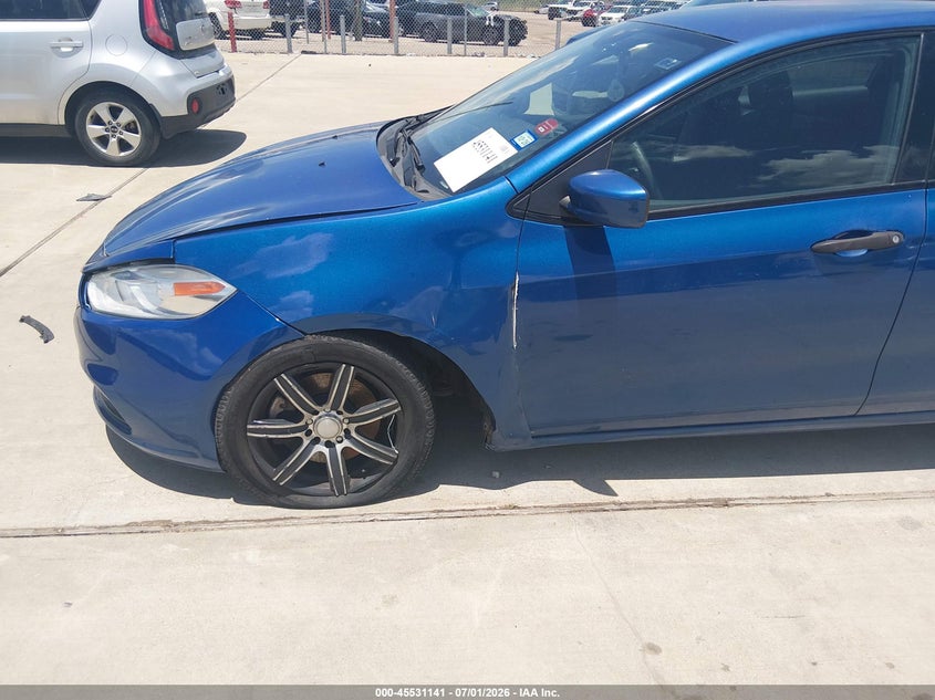 2013 Dodge Dart VIN 1C3CDFAA2DD305854 IAAI salvage auction — LEFT FRONT, Original (Texas), sold $775 on 2026-08-20 (photo 6)