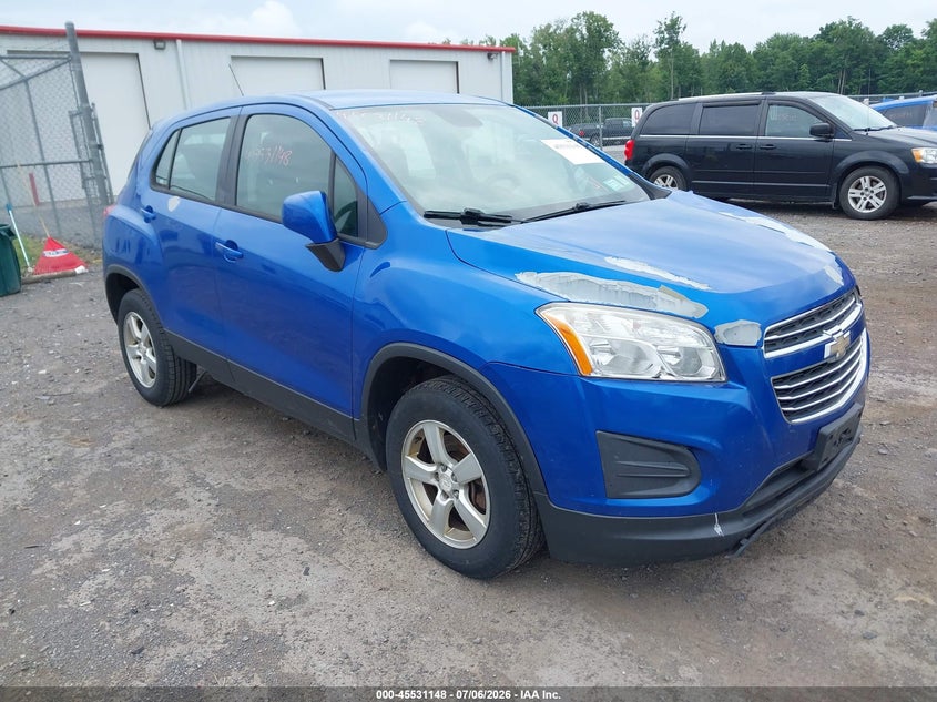 2016 Chevrolet Trax VIN KL7CJNSB4GB537312 IAAI salvage auction — FRONT & REAR, Mv-907A (New York), sold $475 on 2026-07-14 (photo 1)