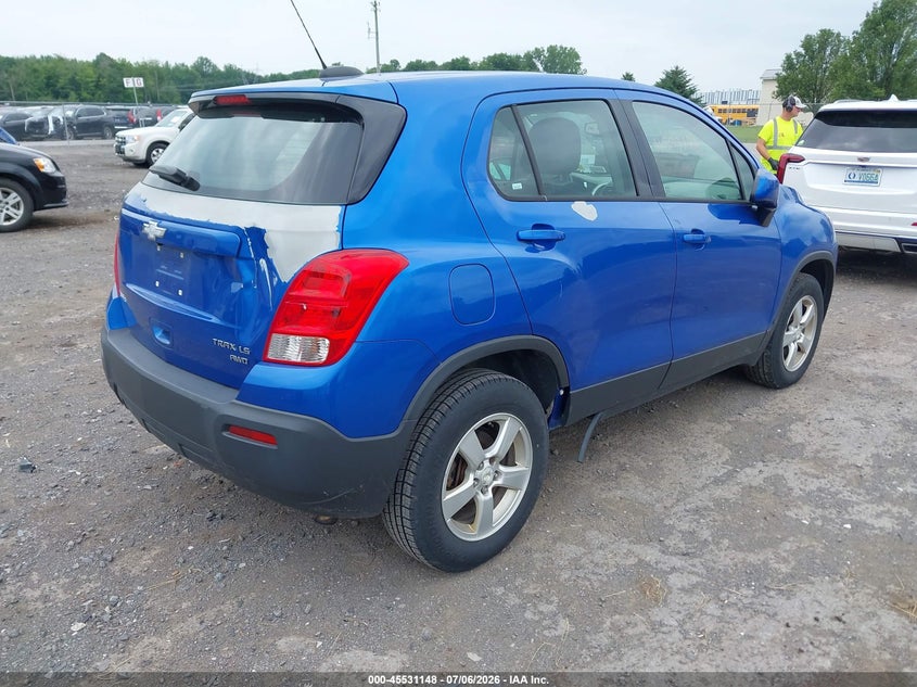 2016 Chevrolet Trax VIN KL7CJNSB4GB537312 IAAI salvage auction — FRONT & REAR, Mv-907A (New York), sold $475 on 2026-07-14 (photo 4)