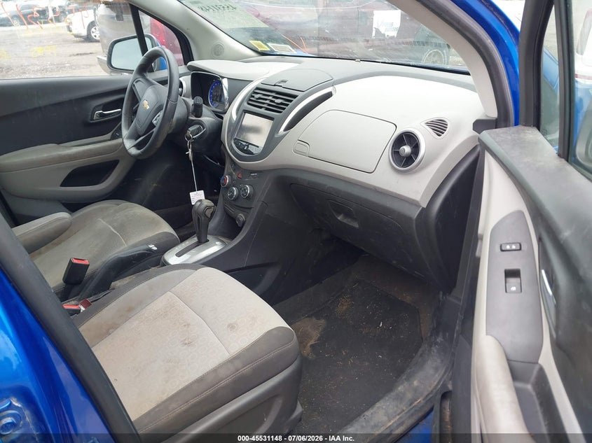 2016 Chevrolet Trax VIN KL7CJNSB4GB537312 IAAI salvage auction — FRONT & REAR, Mv-907A (New York), sold $475 on 2026-07-14 (photo 5)