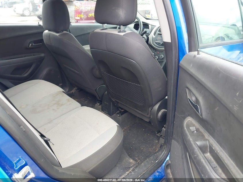 2016 Chevrolet Trax VIN KL7CJNSB4GB537312 IAAI salvage auction — FRONT & REAR, Mv-907A (New York), sold $475 on 2026-07-14 (photo 8)