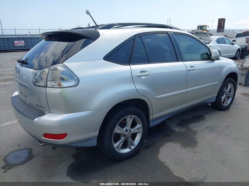 2006 Lexus Rx 400h VIN JTJGW31U160001731 IAAI salvage auction — NORMAL WEAR, Clear - Dealer Only (California), sold $1,125 on 2026-07-08 (photo 4)