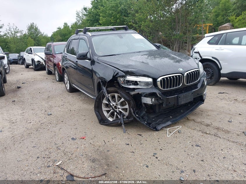 2014 BMW X5 VIN 5UXKR0C52E0H16025 IAAI salvage auction — RIGHT FRONT, Clear (Massachusetts), sold $2,300 on 2026-07-24 (photo 1)