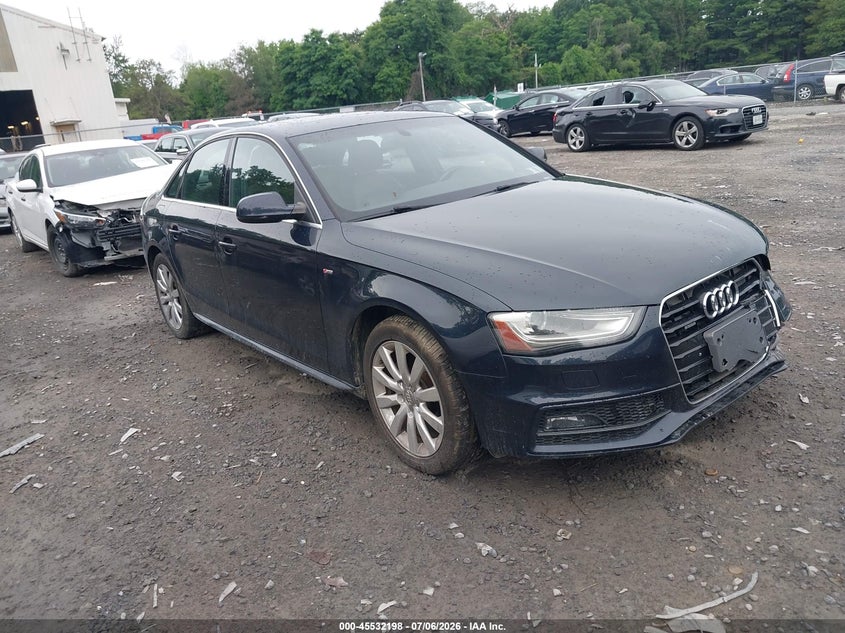 2016 Audi A4 VIN WAUBFAFL5GN004764 IAAI salvage auction — FRONT END, Clear (Virginia), sold $125 on 2026-07-28 (photo 1)