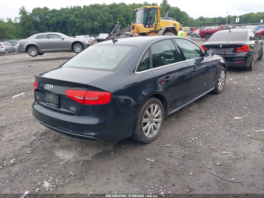 2016 Audi A4 VIN WAUBFAFL5GN004764 IAAI salvage auction — FRONT END, Clear (Virginia), sold $125 on 2026-07-28 (photo 4)