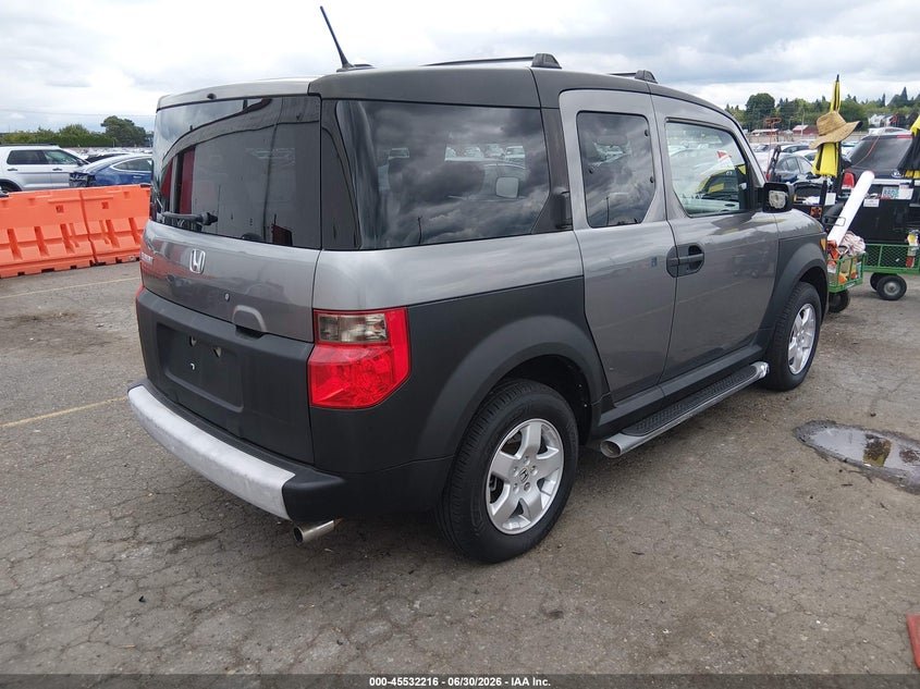 2005 Honda Element VIN 5J6YH28685L025874 IAAI salvage auction — RIGHT SIDE, Salvage (Oregon), sold $1,300 on 2026-07-09 (photo 4)