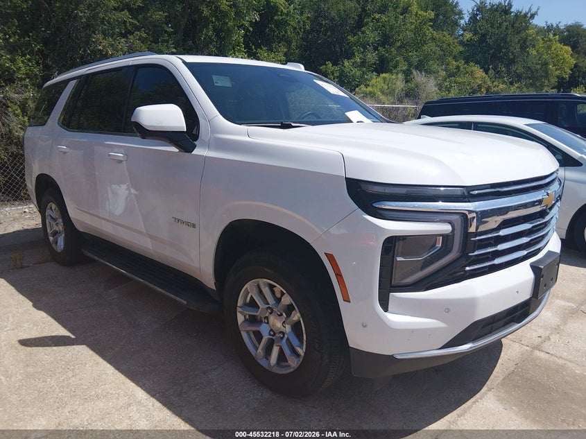 2025 Chevrolet Tahoe VIN 1GNS6NRD5SR185016 IAAI salvage auction — REAR END, Enterprise Vehicles Clear Only (Texas), sold $33,000 on 2026-07-29 (photo 1)