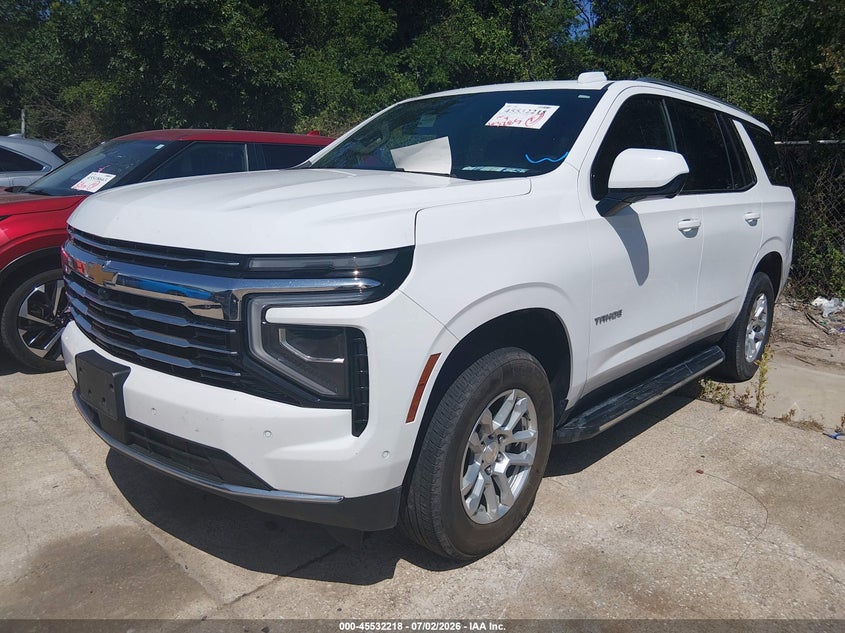 2025 Chevrolet Tahoe VIN 1GNS6NRD5SR185016 IAAI salvage auction — REAR END, Enterprise Vehicles Clear Only (Texas), sold $33,000 on 2026-07-29 (photo 2)