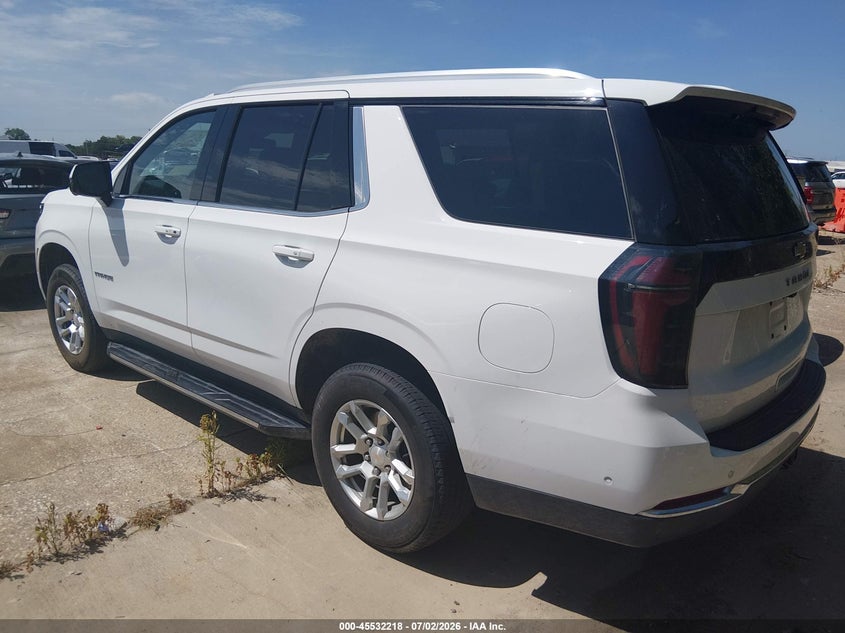 2025 Chevrolet Tahoe VIN 1GNS6NRD5SR185016 IAAI salvage auction — REAR END, Enterprise Vehicles Clear Only (Texas), sold $33,000 on 2026-07-29 (photo 3)