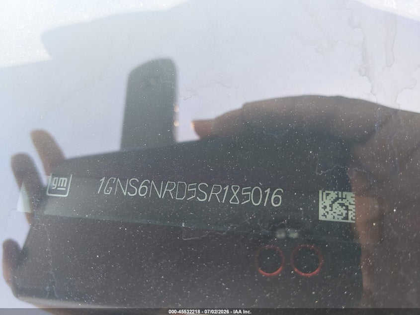 2025 Chevrolet Tahoe VIN 1GNS6NRD5SR185016 IAAI salvage auction — REAR END, Enterprise Vehicles Clear Only (Texas), sold $33,000 on 2026-07-29 (photo 9)