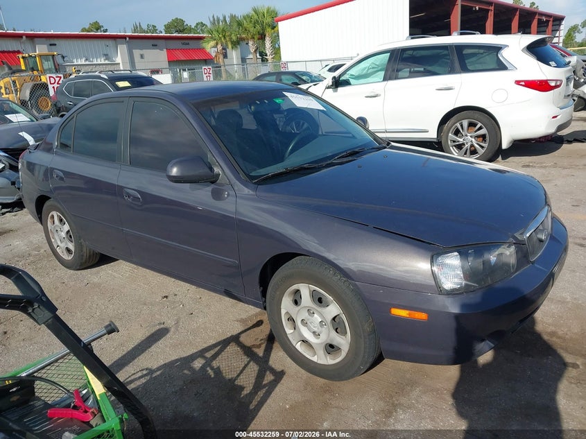 2003 Hyundai Elantra VIN KMHDN45D83U608444 IAAI salvage auction — LEFT REAR, Rebuildable (Florida), sold $200 on 2026-07-20 (photo 1)