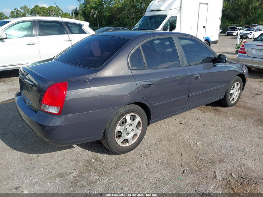 2003 Hyundai Elantra VIN KMHDN45D83U608444 IAAI salvage auction — LEFT REAR, Rebuildable (Florida), sold $200 on 2026-07-20 (photo 4)