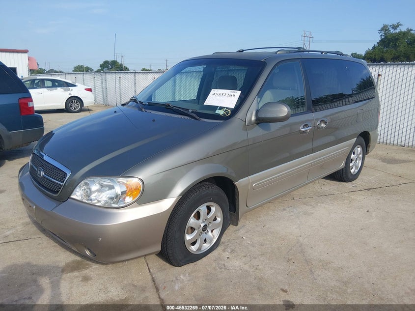 2004 Kia SEDONA VIN KNDUP131546530586 IAAI salvage auction — NORMAL WEAR, Clear (Missouri), sold $250 on 2026-07-28 (photo 2)
